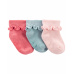 CARTER'S Ponožky Cuff Pink dívka LBB 3ks NB/ vel. 56