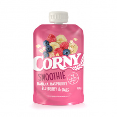 CORNY Smoothie banán, maliny, borůvky, ovesné vločky 120 g CORNY Smoothie banán, maliny, borůvky, ovesné vločky 120 g