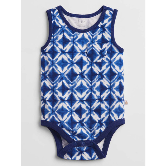GAP Body bez rukávů Blue chlapec 3-6m