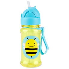 SKIP HOP Zoo tritan Láhev s brčkem 355ml Včelka 12m+ SKIP HOP Zoo tritan Láhev s brčkem 355ml Včelka 12m+