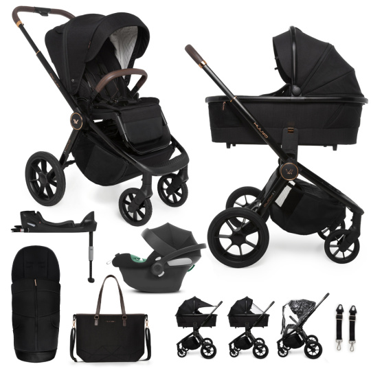 MUUVO SET Kočárek 4v1 Quick SE 2 Sunset black set + CYBEX Aton B2 i-Size
