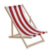 Zahradní lehátko plážové skládací Baby Mix červeno-bílé