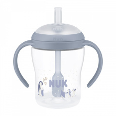 Kojenecká láhev NUK Perfect Match na učení s brčkem PENGUIN 150 ml Kojenecká láhev NUK Perfect Match na učení s brčkem PENGUIN 150 ml