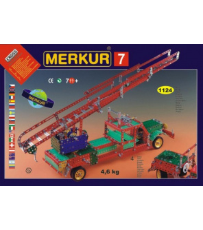 Stavebnice MERKUR 7 100 modelů 1124ks 4 vrstvy v krabici 54x36x6cm Stavebnice MERKUR 7 100 modelů 1124ks 4 vrstvy v krabici 54x36x6cm