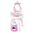 Smoby Kosmetický stolek Disney Princess 2in1 Hairdresser  a židle s 10 zkrášlovacími doplňky 94 cm výška