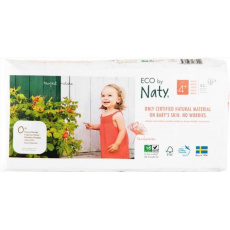 ECO BY NATY 4+ Maxi+, 42 ks (9-20 kg) ECONOMY PACK - jednorázové pleny ECO BY NATY 4+ Maxi+, 42 ks (9-20 kg) ECONOMY PACK - jednorázové pleny
