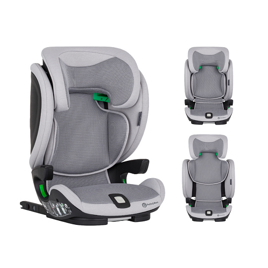 PETITE&MARS Autosedačka Elite Fix Pro i-Size Gentle Grey Air 100-150 cm (15-36 kg)