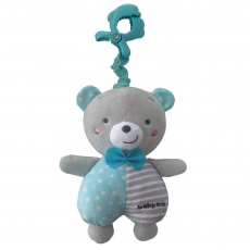 Edukační hrající plyšová hračka s klipem Baby Mix medvídek kluk Edukační hrající plyšová hračka s klipem Baby Mix medvídek kluk