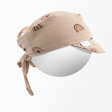 Dětský letní mušelínový šátek s kšiltem New Baby Rainbow Dětský letní mušelínový šátek s kšiltem New Baby Rainbow