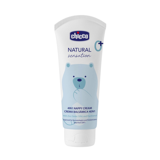 CHICCO Krém na dětský zadeček Natural Sensation se zinkem a pantenolem 100ml, 0m+