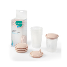 BABYONO Nádoby na skladování a mrazení potravin 4 kusy béžové BABYONO Nádoby na skladování a mrazení potravin 4 kusy béžové