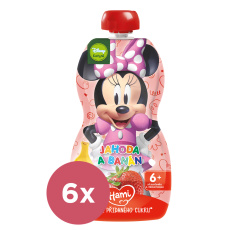 6x HAMI Kapsička ovocná Minnie Jahoda a banán 110g, 6+ 6x HAMI Kapsička ovocná Minnie Jahoda a banán 110g, 6+