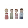 Sada dřevěných panenek Family Rosa