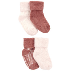 CARTER'S Ponožky Stripes Pink holka LBB 4ks 12-24m