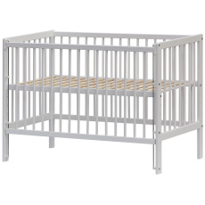 Scarlett Dětská postýlka Scarlett Dominik - bílá (borovice) - stahovací bočnice - 120 x 60 cm