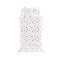 TRÄUMELAND Povlečení Jersey 100/135 + 40/60 Little Farm Blau