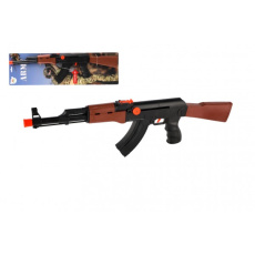 Pistole samopal ARMY plast 52cm na natažení na kartě 15,5x53x3cm Pistole samopal ARMY plast 52cm na natažení na kartě 15,5x53x3cm