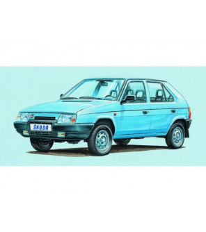 Model Kliklak Škoda Favorit 13,5x6,7cm v krabici 25x14,5x4,5cm Model Kliklak Škoda Favorit 13,5x6,7cm v krabici 25x14,5x4,5cm