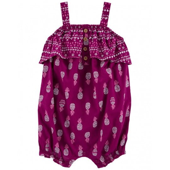 CARTER'S Overal letní Purple Pineapple holka 12m