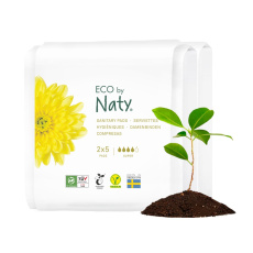 ECO BY NATY Vložky hygienické, super-cestovní balení (2x5 ks) ECO BY NATY Vložky hygienické, super-cestovní balení (2x5 ks)