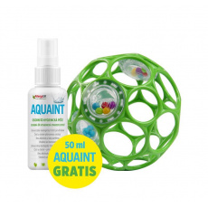 OBALL Hračka Oball RATTLE 10 cm 0m+ seafoam + 50 ml Aquaint OBALL Hračka Oball RATTLE 10 cm 0m+ seafoam + 50 ml Aquaint