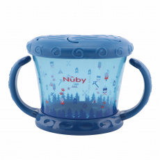 NUBY Miska s oušky na svačinu 12 m+, modrá NUBY Miska s oušky na svačinu 12 m+, modrá