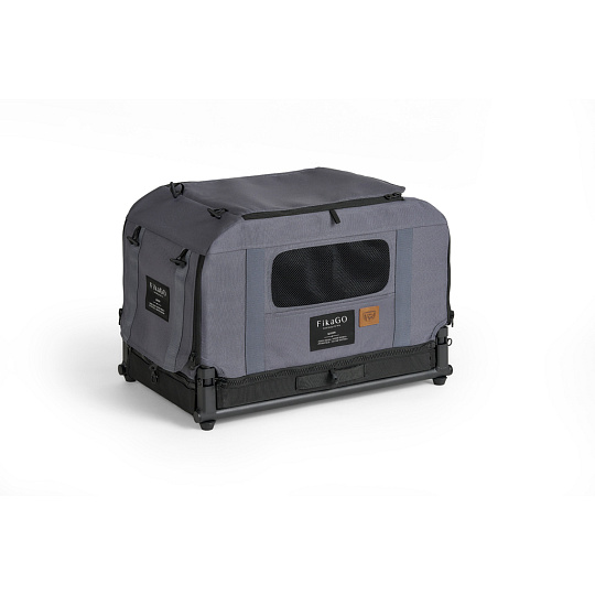 FIKAGO Skládací kennel přepravka Queen XS Grey
