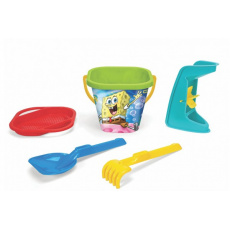 Sada na písek 5ks Sponge Bob plast 3 druhy v síťce 20x26x20cm 12m+ Wader Sada na písek 5ks Sponge Bob plast 3 druhy v síťce 20x26x20cm 12m+ Wader