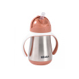 Hrnek termoizolační s brčkem nerez 250ml Terracotta