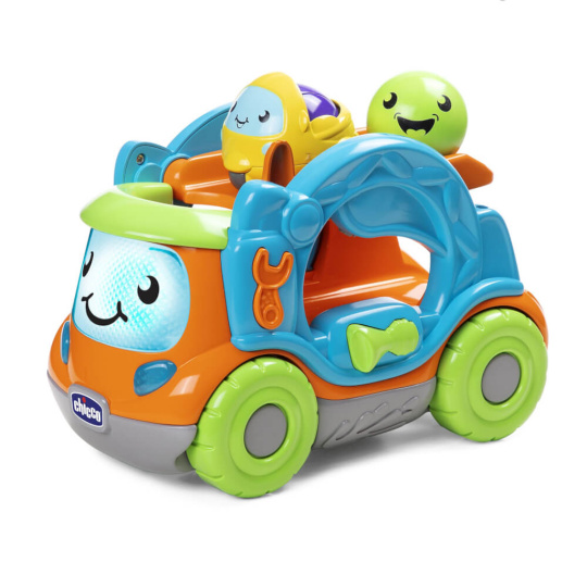 CHICCO Autíčko nákladní s aktivitami a míčkem Rolling Truck 12m+