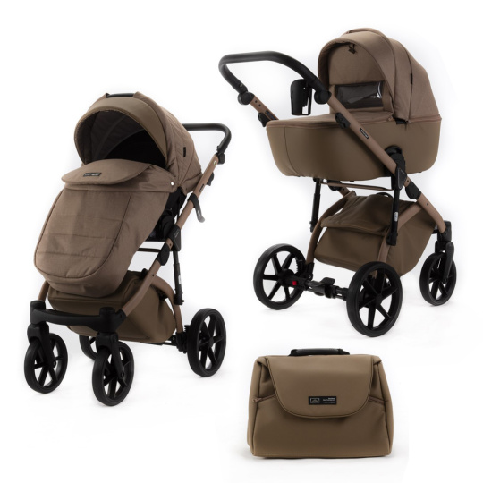 ADAMEX Kočárek kombinovaný Nola Natura Camel ADAMEX Kočárek kombinovaný Nola Natura Camel