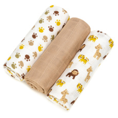 T-TOMI Pleny TETRA 70x70 cm, 3 ks, opice - Top kvalita T-TOMI Pleny TETRA 70x70 cm, 3 ks, opice - Top kvalita