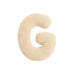 MEALINI Plyšové písmeno Krémové G