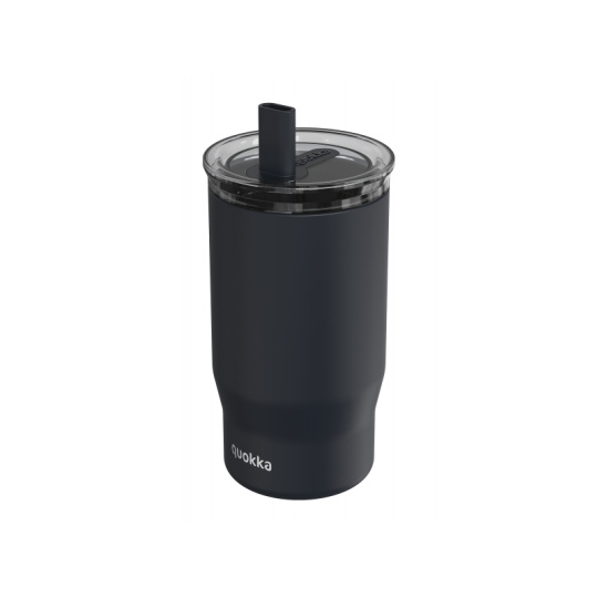 Nerezový termohrnek s brčkem Mist Black 720 ml