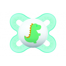 MAM Dudlík Start 0-2 m, silikon modrý dinosaurus MAM Dudlík Start 0-2 m, silikon modrý dinosaurus