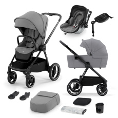 KINDERKRAFT SELECT Kočárek Nea Platinum Grey, Premium, autosedačka a základna Kiddy Evoluna i-size2 KINDERKRAFT SELECT Kočárek Nea Platinum Grey, Premium, autosedačka a základna Kiddy Evoluna i-size2