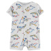 CARTER'S Overal letní krátký rukáv Grey Dino chlapec 3m