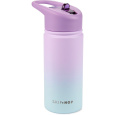 SKIP HOP Láhev s brčkem nerezová Wander - ombré purple, 450ml