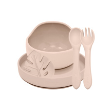 PETITE&MARS Set jídelní silikonový TAKE&MATCH 4 ks Desert Sand 6m+ PETITE&MARS Set jídelní silikonový TAKE&MATCH 4 ks Desert Sand 6m+