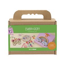 Kreativní sada Vyšívání dřevěných dekorací Kreativní sada Vyšívání dřevěných dekorací