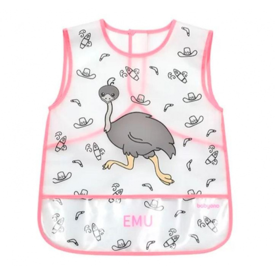 BABYONO Bryndák omyvatelný Emu 24m+, 33x40 cm