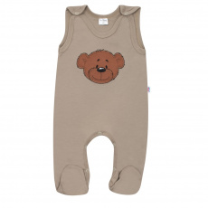 Kojenecké bavlněné dupačky New Baby BrumBrum latte Kojenecké bavlněné dupačky New Baby BrumBrum latte