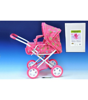 Kočárek pro panenky hluboký menší plast/kov 62x37x66cm v krabici 3+ Kočárek pro panenky hluboký menší plast/kov 62x37x66cm v krabici 3+