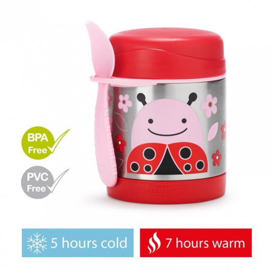 SKIP HOP Zoo Termoska na jídlo se lžičko/vidličkou Beruška 325 ml, 3+ SKIP HOP Zoo Termoska na jídlo se lžičko/vidličkou Beruška 325 ml, 3+