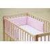 Scarlett Mantinel do dětské postýlky - Scarlett froté - 180 x 20 cm - růžová