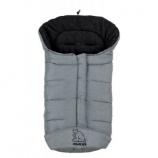 EISBÄRCHEN fusak nylon/fleece světle šedý melír/černá EISBÄRCHEN fusak nylon/fleece světle šedý melír/černá