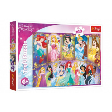 Puzzle Portréty princezen Disney 41x27,5cm 160 dílků v krabici 29x19x4cm Puzzle Portréty princezen Disney 41x27,5cm 160 dílků v krabici 29x19x4cm
