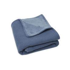 Deka pletená / fleece 75x100 cm Basic Knit Jeans Blue