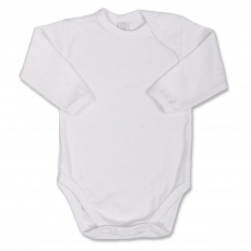 Kojenecké body s dlouhým rukávem Bobas Fashion bílé Kojenecké body s dlouhým rukávem Bobas Fashion bílé