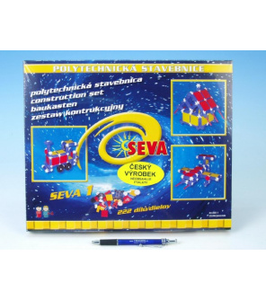 Stavebnice SEVA KLASIK Jednička plast 222ks v krabici 34,5x29x4cm Stavebnice SEVA KLASIK Jednička plast 222ks v krabici 34,5x29x4cm